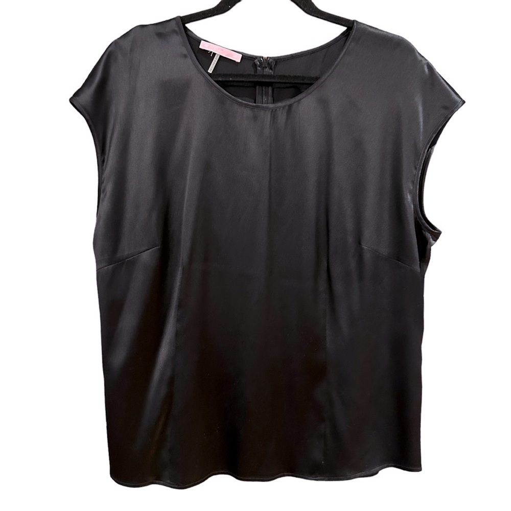 Basler Silk Zipper Back Tank